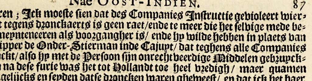 An illustration from Korte historiael, ende journaels aenteyckeninge, van verscheyden voyagiens in de vier deelen des wereldts-ronde, : als Europa, Africa, Asia, ende Amerika gedaen,, 1655, leaf 103
