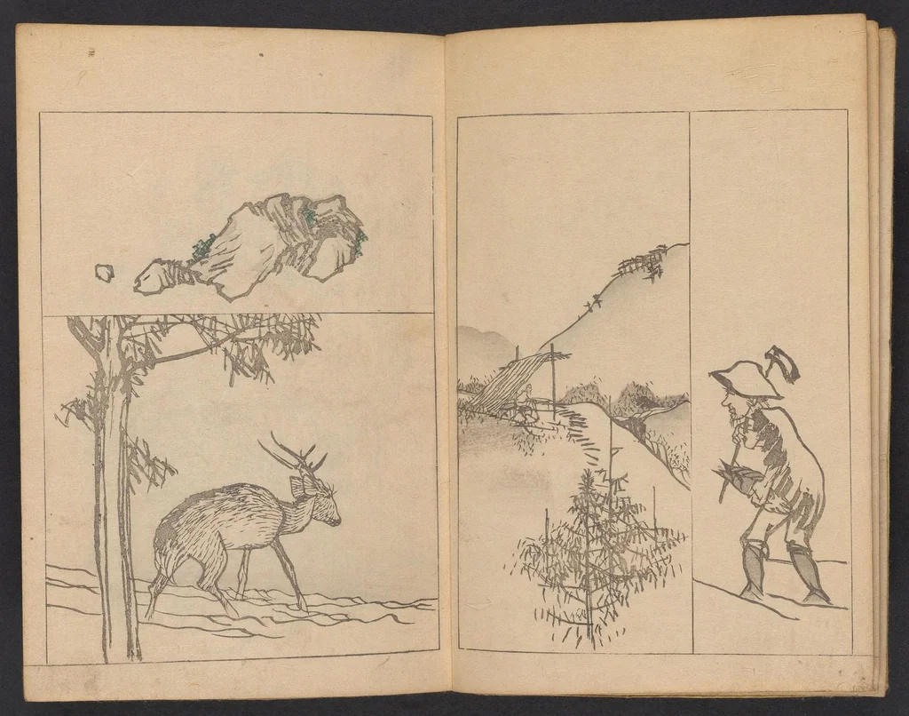 An illustration from Kōchō gafu, 1834, leaf 4