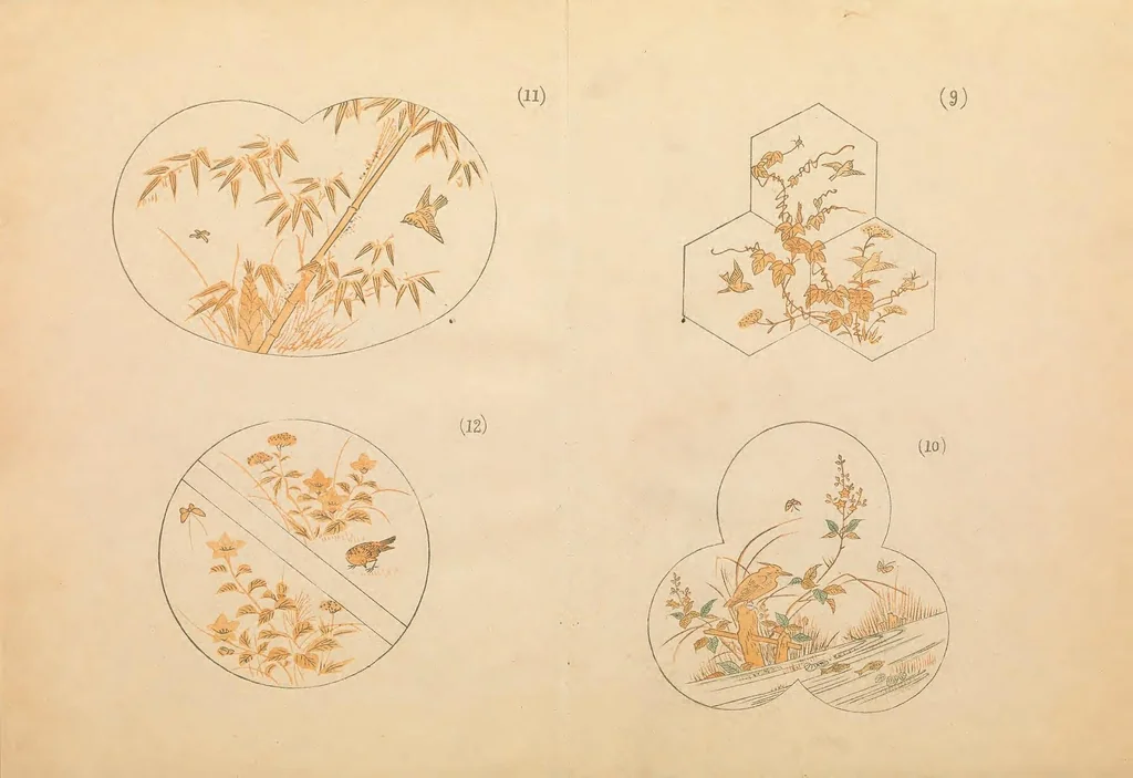 An illustration from Kōgeihim ishō no enkaku, 1900, leaf 65