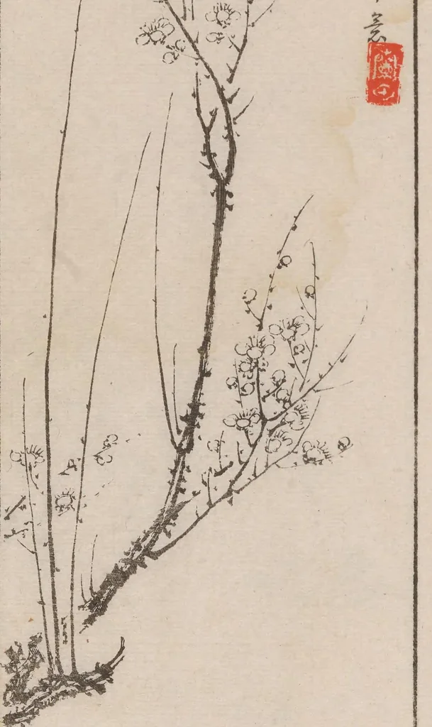 An illustration from Kōkōkan gashō, 1886, leaf 35