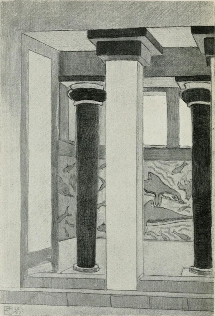 An illustration from Kretische Kunst, 1921, leaf 23