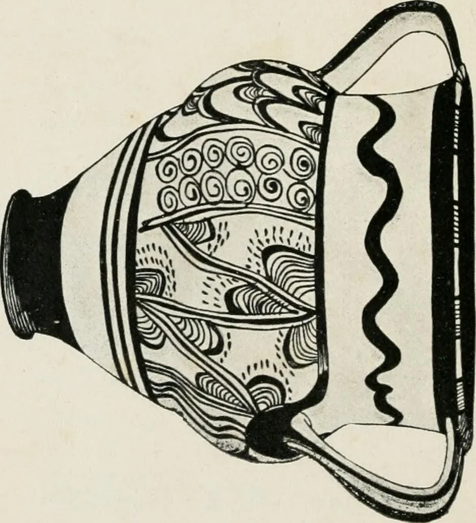 An illustration from Kretische Kunst, 1921, leaf 35