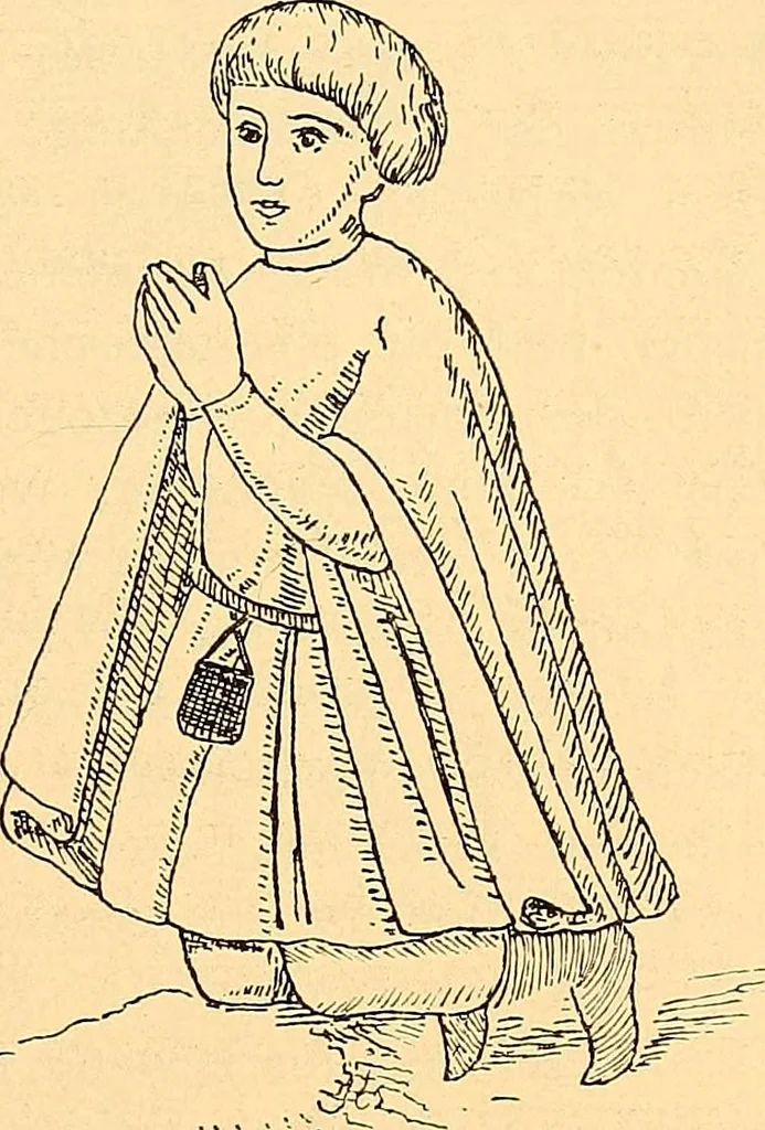 An illustration from Körperpflege und Kleidung bei den Deutschen von den ältesten geschichtlichen Zeiten bis zum 16. Jahrhundert, 1903, leaf 302