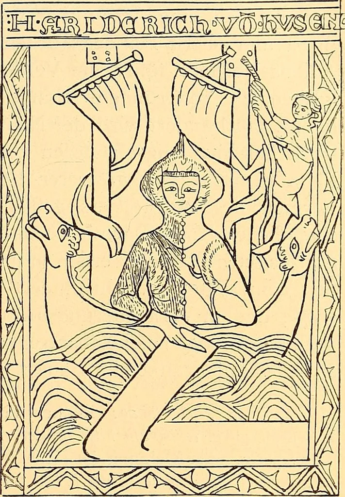 An illustration from Körperpflege und Kleidung bei den Deutschen von den ältesten geschichtlichen Zeiten bis zum 16. Jahrhundert, 1903, leaf 304