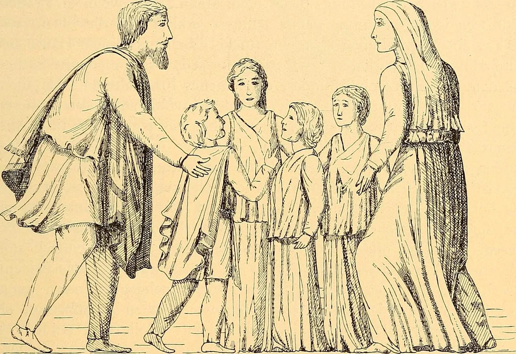An illustration from Körperpflege und Kleidung bei den Deutschen von den ältesten geschichtlichen Zeiten bis zum 16. Jahrhundert, 1903, leaf 320