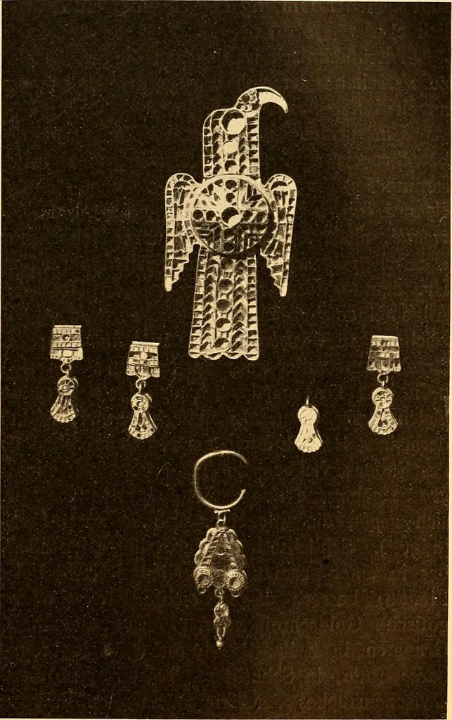 An illustration from Körperpflege und Kleidung bei den Deutschen von den ältesten geschichtlichen Zeiten bis zum 16. Jahrhundert, 1903, leaf 348