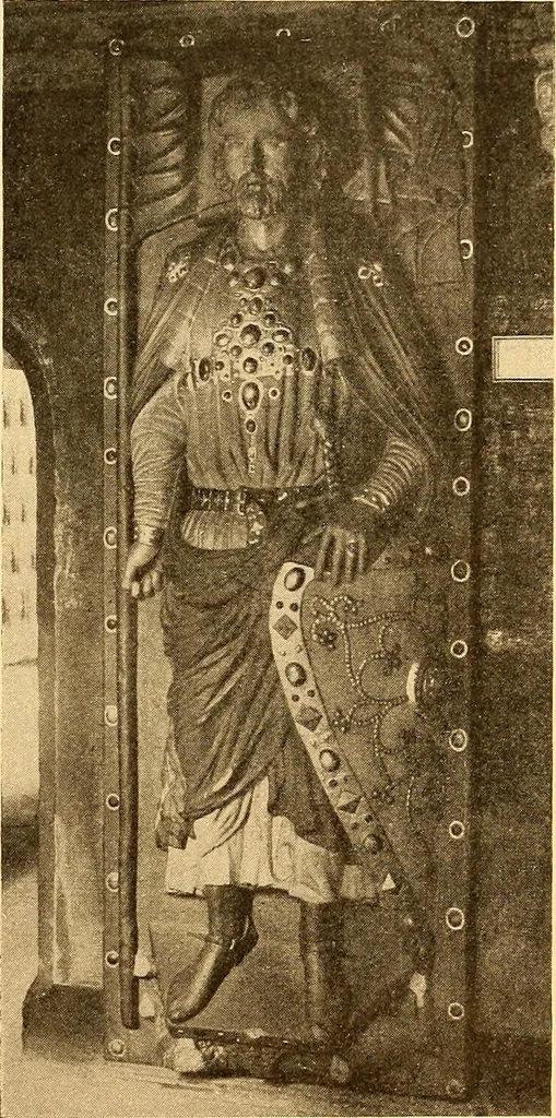 An illustration from Körperpflege und Kleidung bei den Deutschen von den ältesten geschichtlichen Zeiten bis zum 16. Jahrhundert, 1903, leaf 352