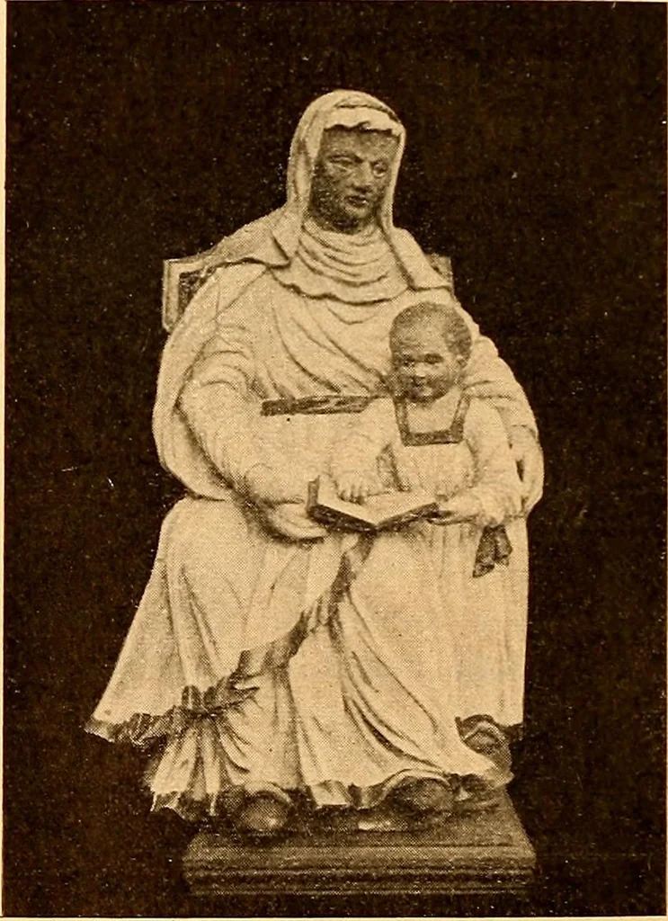 An illustration from Körperpflege und Kleidung bei den Deutschen von den ältesten geschichtlichen Zeiten bis zum 16. Jahrhundert, 1903, leaf 45