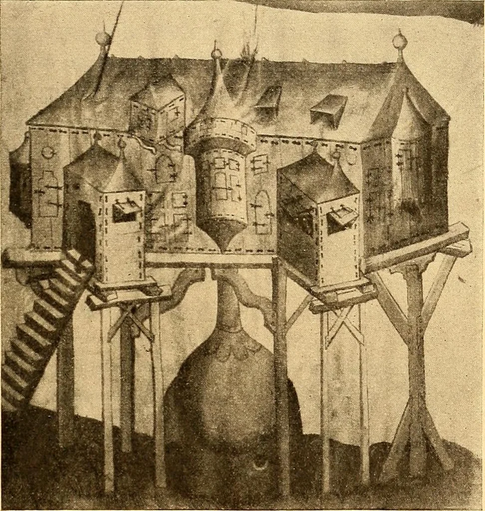 An illustration from Körperpflege und Kleidung bei den Deutschen von den ältesten geschichtlichen Zeiten bis zum 16. Jahrhundert, 1903, leaf 68