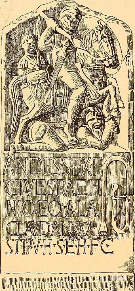 An illustration from Körperpflege und Kleidung bei den Deutschen von den ältesten geschichtlichen Zeiten bis zum 16. Jahrhundert, 1903, leaf 73