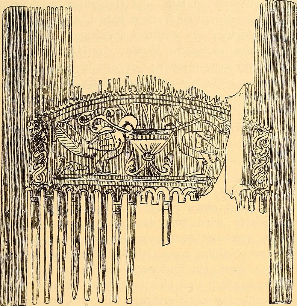 An illustration from Körperpflege und Kleidung bei den Deutschen von den ältesten geschichtlichen Zeiten bis zum 16. Jahrhundert, 1903, leaf 78