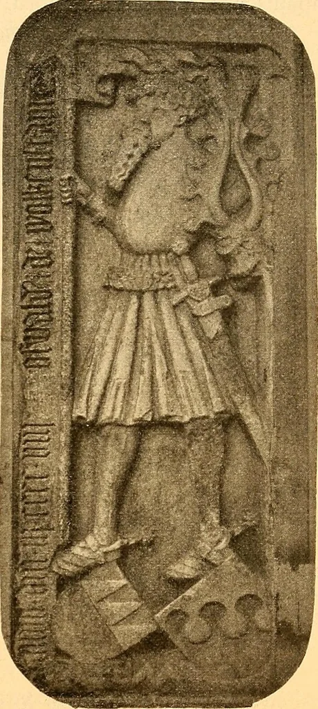 An illustration from Körperpflege und Kleidung bei den Deutschen von den ältesten geschichtlichen Zeiten bis zum 16. Jahrhundert, 1903, leaf 88