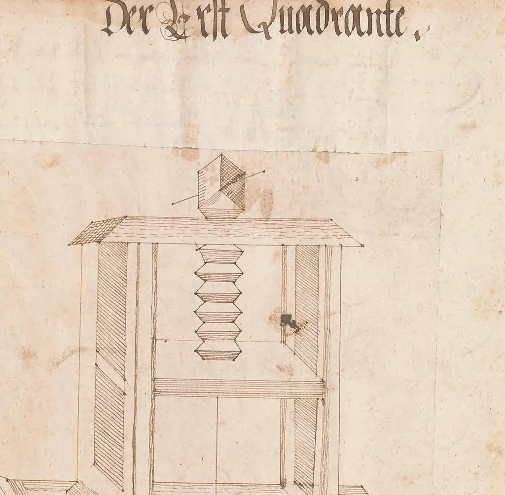 An illustration from Kunstbuech der Puchsenmeisterey [sic], 1589, leaf 207