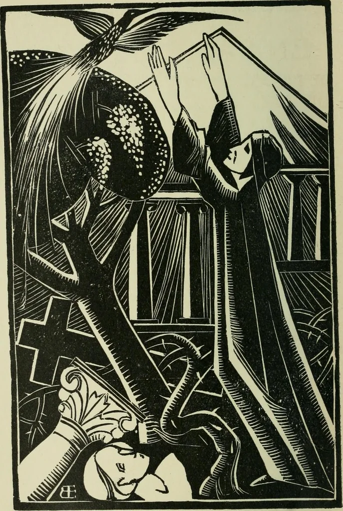 An illustration from Kunstenaar en samenleving : de plaats van den kunstenaar in zijn volk en zijn tijd van 500 voor Christus tot op onze dagen, 1922, leaf 7