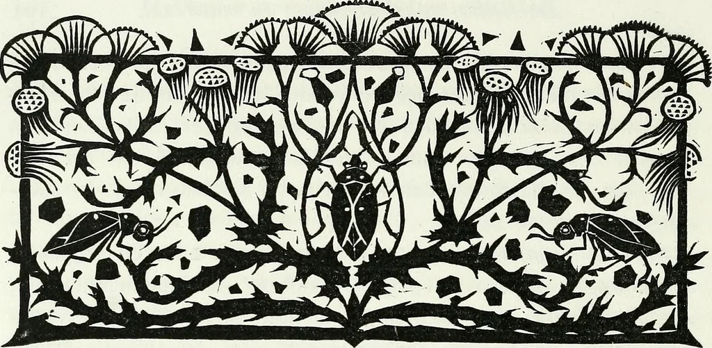 An illustration from Kunst en samenleving. Naar Walter Crane's Claims of decorative art, in het nederlandsch bewerkt door Jan Veth, en vercierd met talrijke vignetten, in hout gesneden door G.W. Dijsselhof, 1903, leaf 117