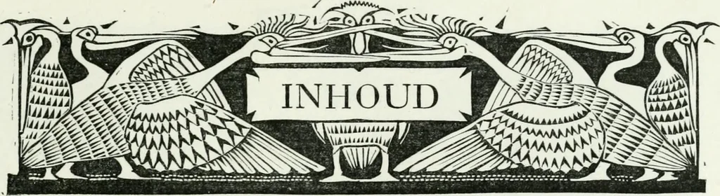 An illustration from Kunst en samenleving. Naar Walter Crane's Claims of decorative art, in het nederlandsch bewerkt door Jan Veth, en vercierd met talrijke vignetten, in hout gesneden door G.W. Dijsselhof, 1903, leaf 14
