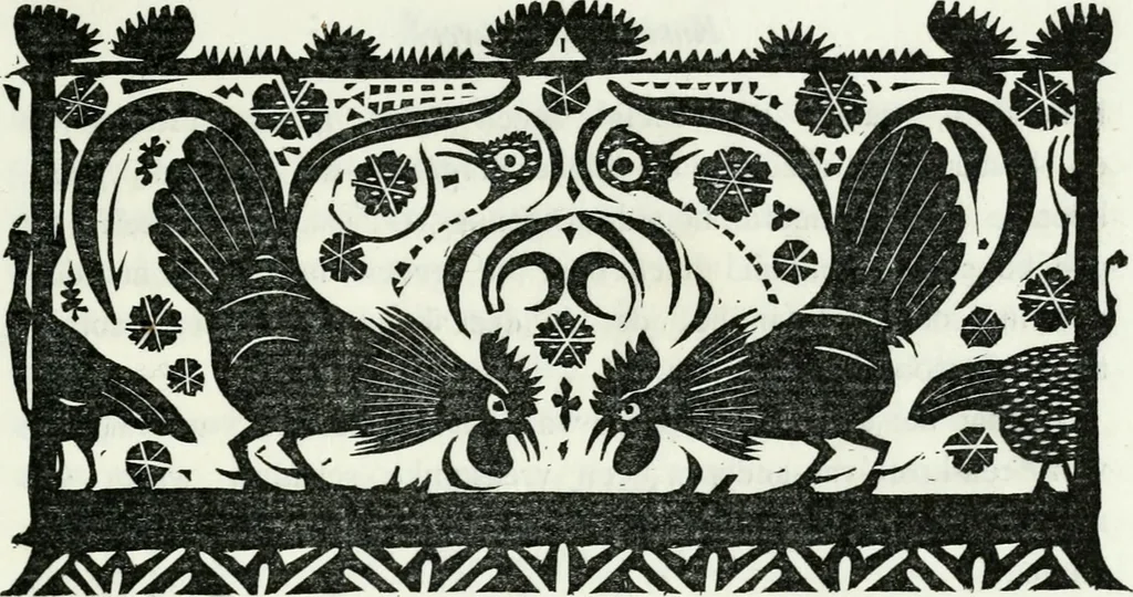 An illustration from Kunst en samenleving. Naar Walter Crane's Claims of decorative art, in het nederlandsch bewerkt door Jan Veth, en vercierd met talrijke vignetten, in hout gesneden door G.W. Dijsselhof, 1903, leaf 76