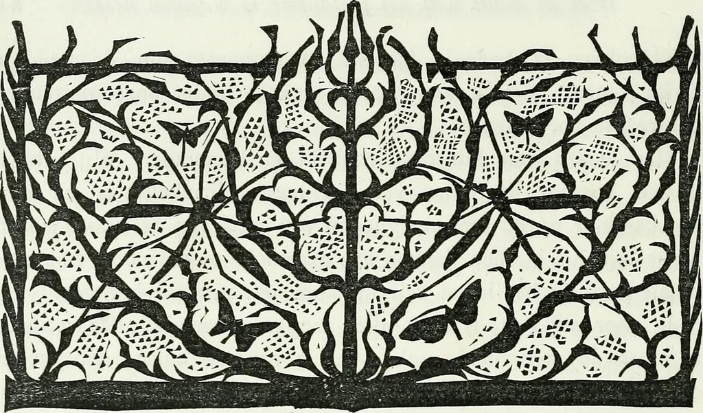 An illustration from Kunst en samenleving. Naar Walter Crane's Claims of decorative art, in het nederlandsch bewerkt door Jan Veth, en vercierd met talrijke vignetten, in hout gesneden door G.W. Dijsselhof, 1903, leaf 97