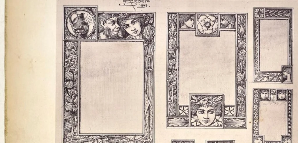 An illustration from Kunstgewerbliches Skizzenbuch : Für Metall, Glas-Industrie und Keramik / Anton Seder, 1899, leaf 37