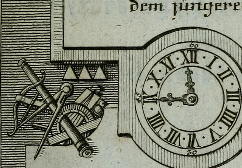 An illustration from Kunst-, Gewerb- und Handwerks Geschichte der Reichs-Stadt Augsburg, 1779, leaf 596
