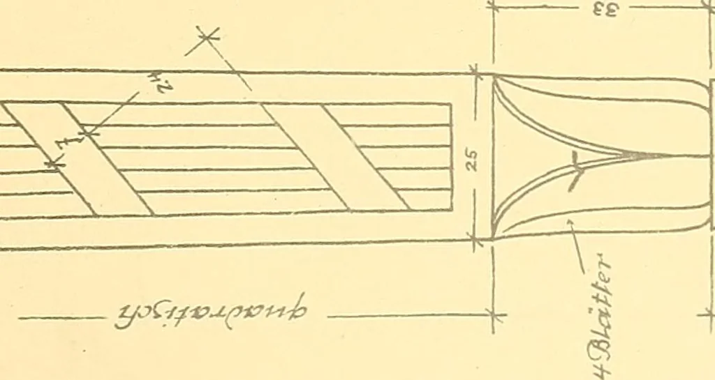 An illustration from Kunsthandwerkliche Details von Bavten vnd deren Einrichtvngen avs der Zeit von 1750-1850, 1911, leaf 132