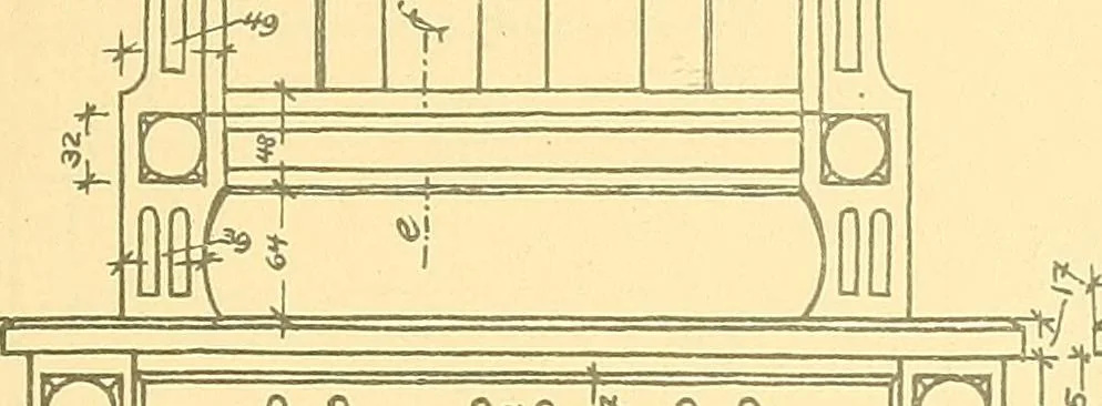 An illustration from Kunsthandwerkliche Details von Bavten vnd deren Einrichtvngen avs der Zeit von 1750-1850, 1911, leaf 140