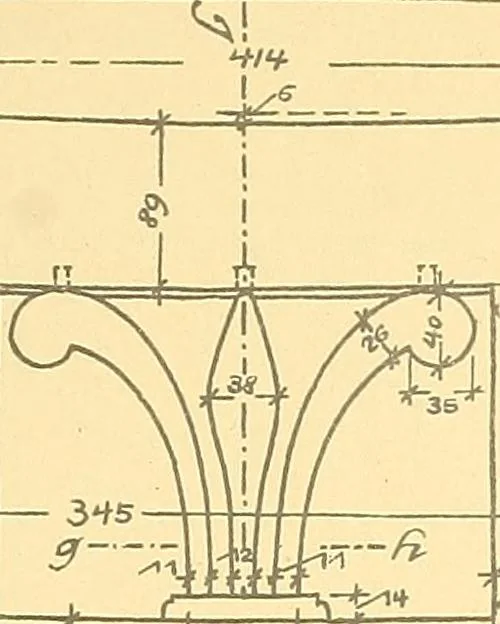 An illustration from Kunsthandwerkliche Details von Bavten vnd deren Einrichtvngen avs der Zeit von 1750-1850, 1911, leaf 144