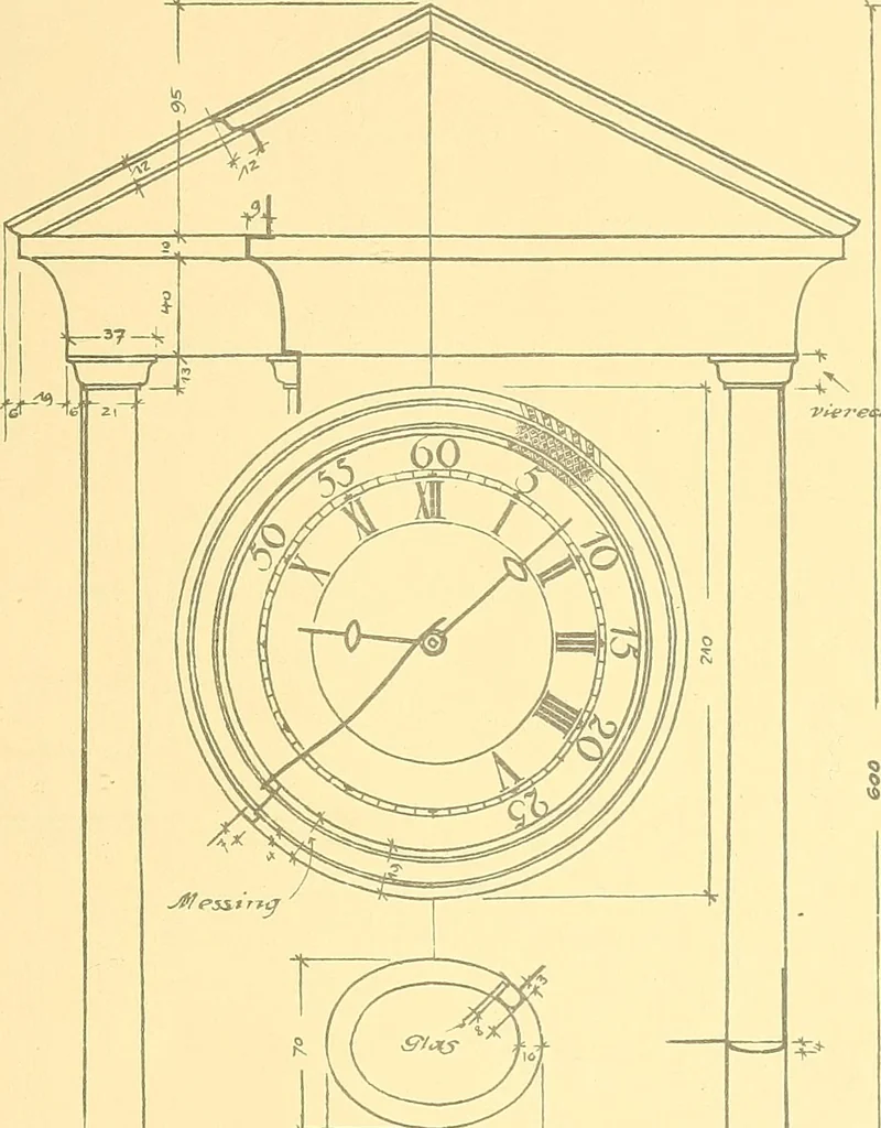 An illustration from Kunsthandwerkliche Details von Bavten vnd deren Einrichtvngen avs der Zeit von 1750-1850, 1911, leaf 150