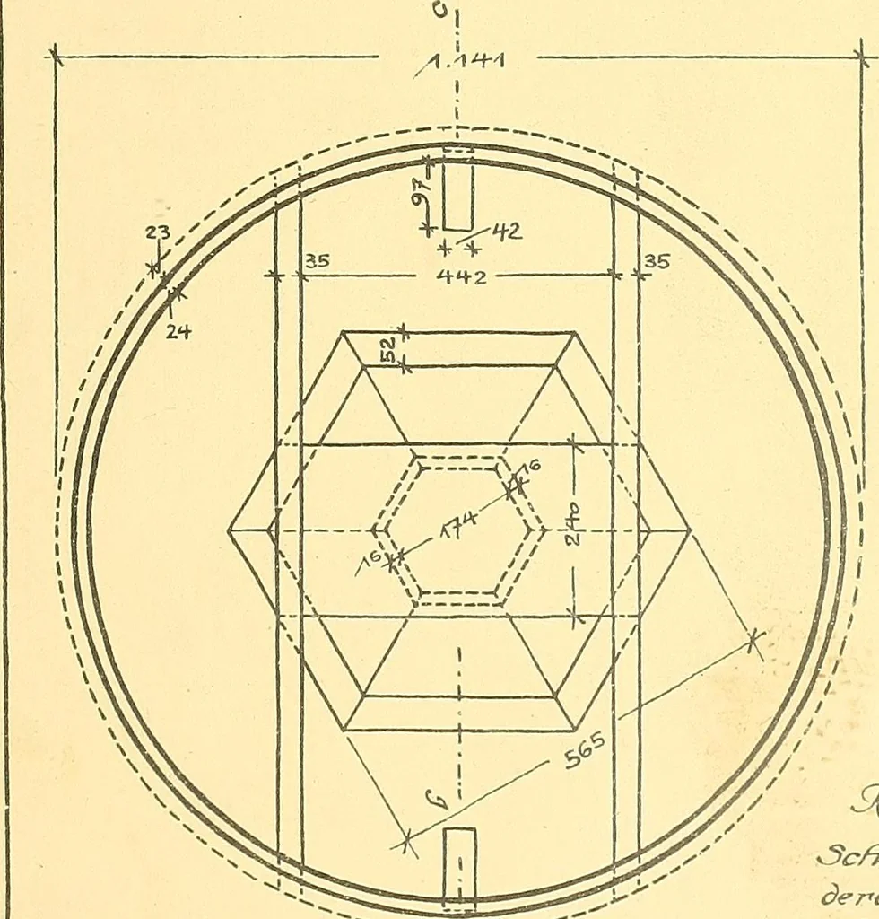 An illustration from Kunsthandwerkliche Details von Bavten vnd deren Einrichtvngen avs der Zeit von 1750-1850, 1911, leaf 154
