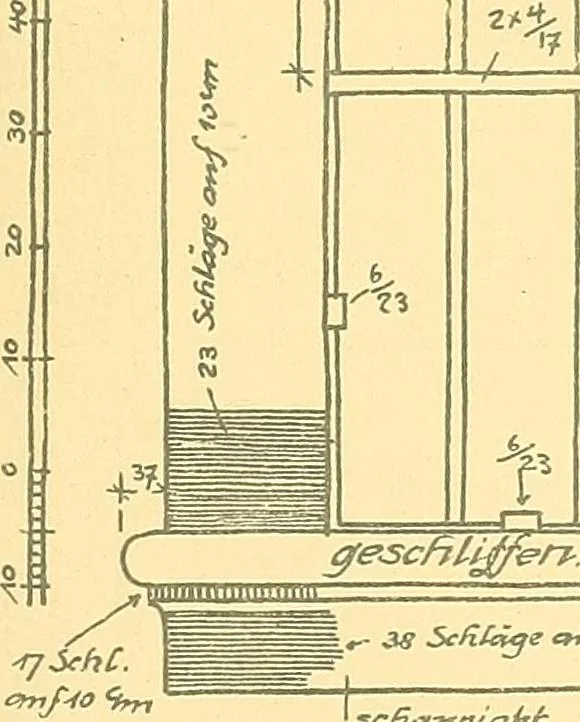 An illustration from Kunsthandwerkliche Details von Bavten vnd deren Einrichtvngen avs der Zeit von 1750-1850, 1911, leaf 166