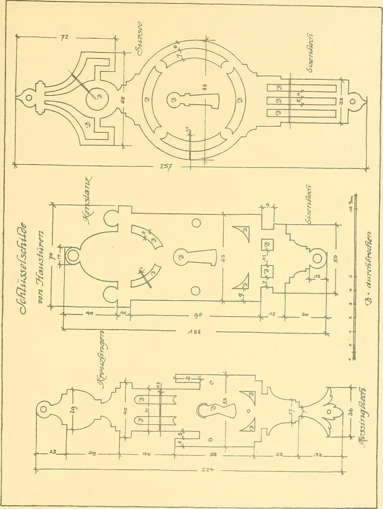 An illustration from Kunsthandwerkliche Details von Bavten vnd deren Einrichtvngen avs der Zeit von 1750-1850, 1911, leaf 192