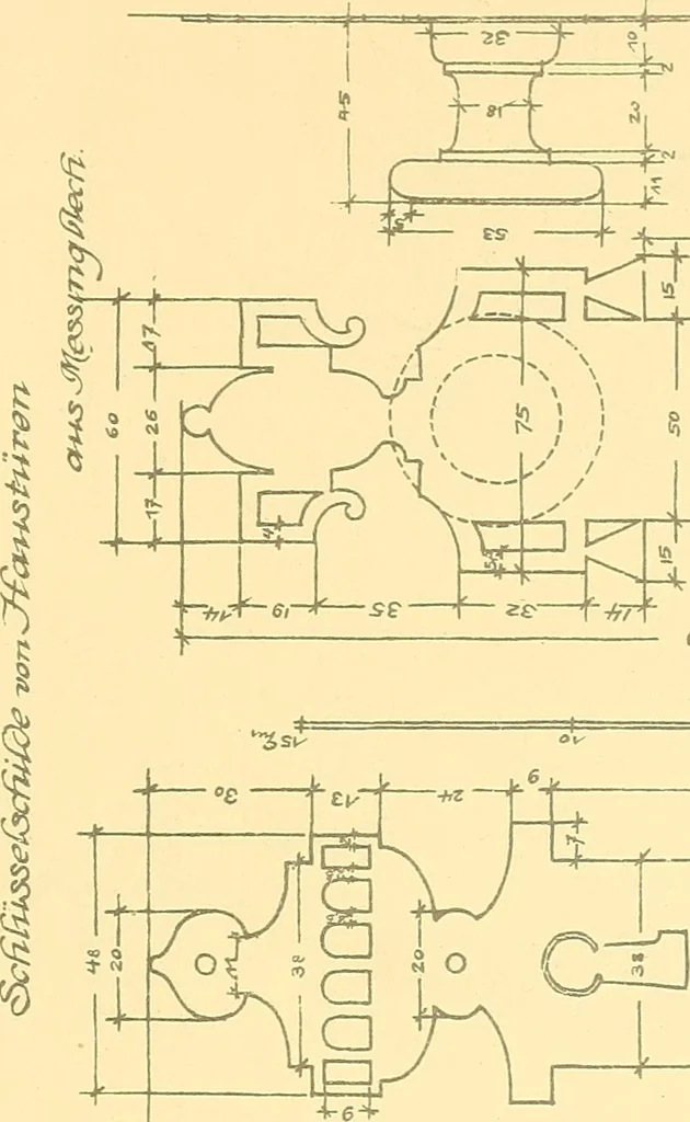 An illustration from Kunsthandwerkliche Details von Bavten vnd deren Einrichtvngen avs der Zeit von 1750-1850, 1911, leaf 194