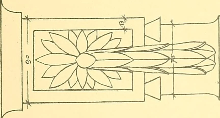 An illustration from Kunsthandwerkliche Details von Bavten vnd deren Einrichtvngen avs der Zeit von 1750-1850, 1911, leaf 22