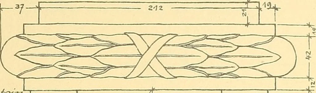 An illustration from Kunsthandwerkliche Details von Bavten vnd deren Einrichtvngen avs der Zeit von 1750-1850, 1911, leaf 230