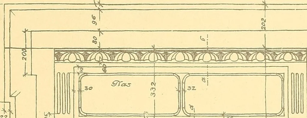 An illustration from Kunsthandwerkliche Details von Bavten vnd deren Einrichtvngen avs der Zeit von 1750-1850, 1911, leaf 254