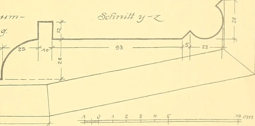 An illustration from Kunsthandwerkliche Details von Bavten vnd deren Einrichtvngen avs der Zeit von 1750-1850, 1911, leaf 44