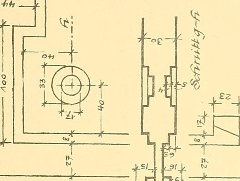 An illustration from Kunsthandwerkliche Details von Bavten vnd deren Einrichtvngen avs der Zeit von 1750-1850, 1911, leaf 72