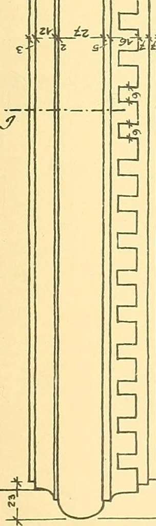 An illustration from Kunsthandwerkliche Details von Bavten vnd deren Einrichtvngen avs der Zeit von 1750-1850, 1911, leaf 72
