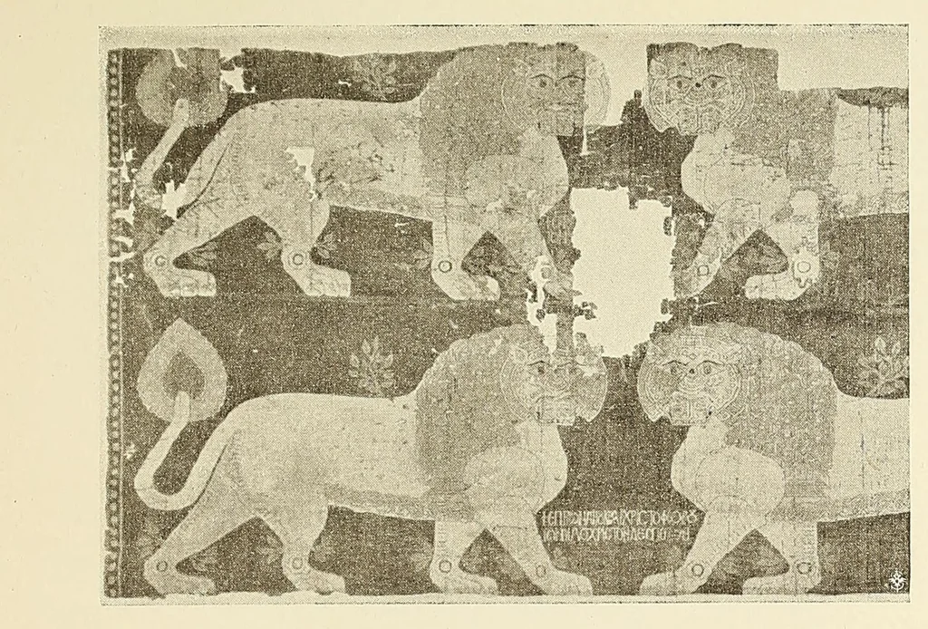 An illustration from Künstlerische Entwicklung der Weberei und Stickerei innerhalb des europäischen Kulturkreises vonder spätantiken Zeit bis zum Beginne des XIX. Jahrhundertes, mit Ausschluss der Volkskunst, 1904, leaf 113