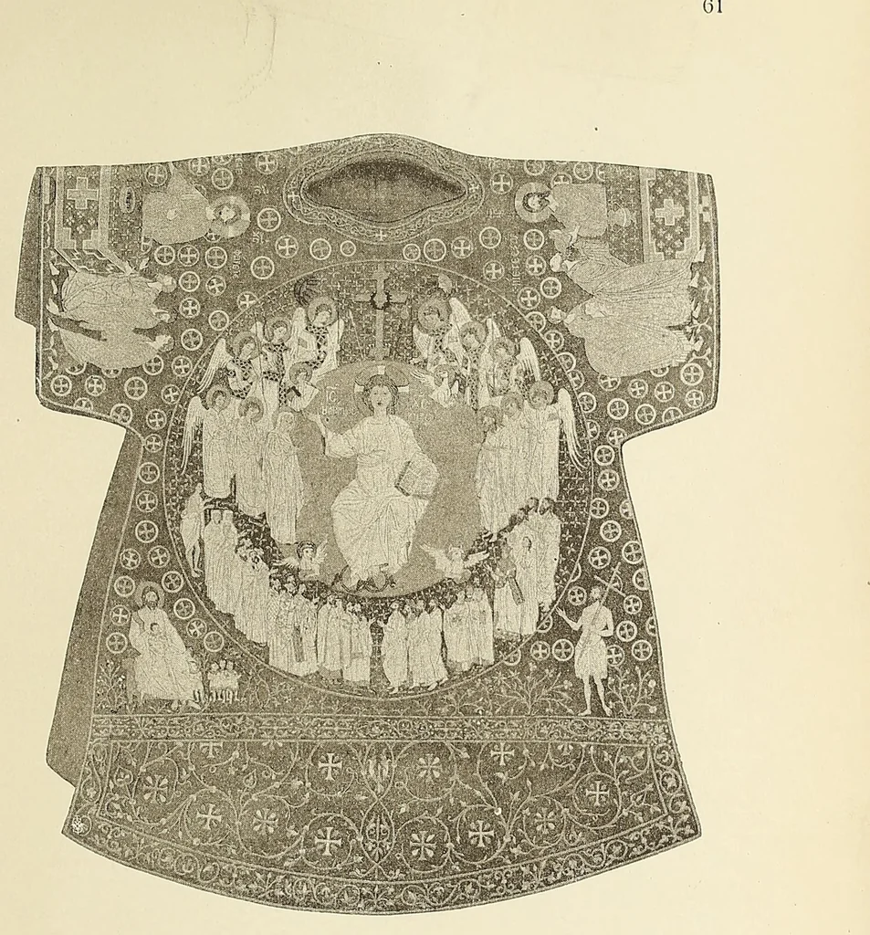 An illustration from Künstlerische Entwicklung der Weberei und Stickerei innerhalb des europäischen Kulturkreises vonder spätantiken Zeit bis zum Beginne des XIX. Jahrhundertes, mit Ausschluss der Volkskunst, 1904, leaf 133