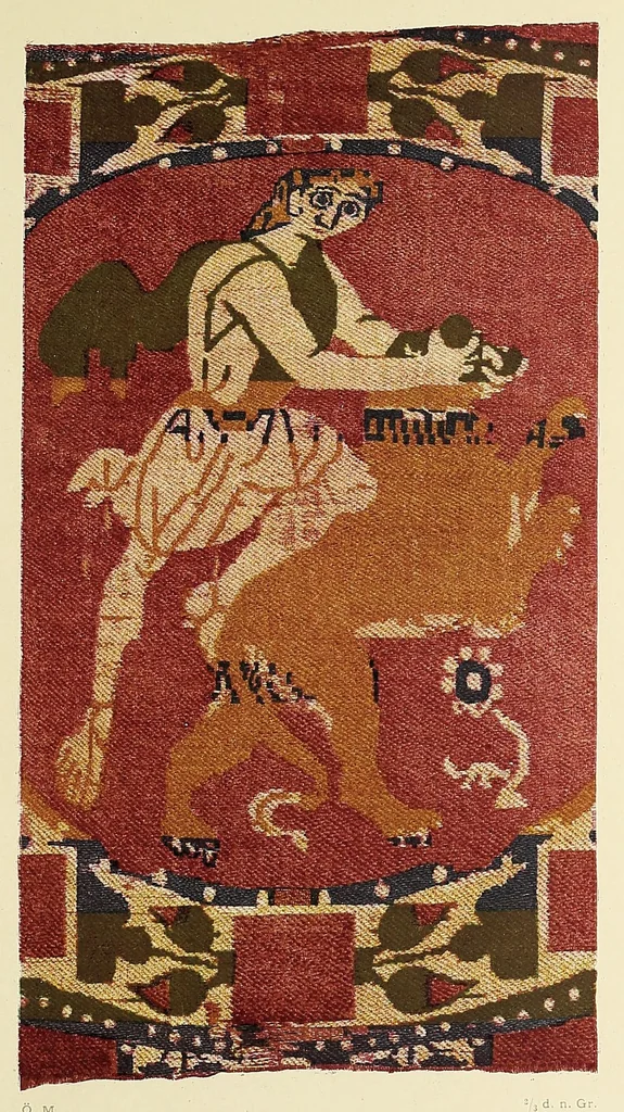 An illustration from Künstlerische Entwicklung der Weberei und Stickerei innerhalb des europäischen Kulturkreises vonder spätantiken Zeit bis zum Beginne des XIX. Jahrhundertes, mit Ausschluss der Volkskunst, 1904, leaf 47
