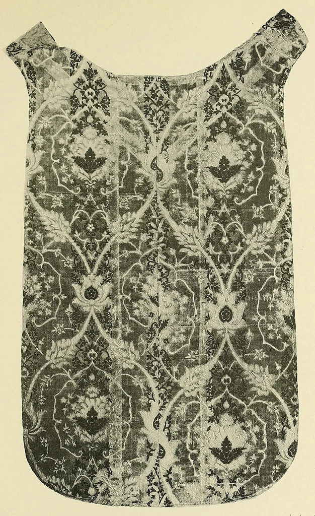 An illustration from Künstlerische Entwicklung der Weberei und Stickerei innerhalb des europäischen Kulturkreises vonder spätantiken Zeit bis zum Beginne des XIX. Jahrhundertes, mit Ausschluss der Volkskunst, 1904, leaf 151