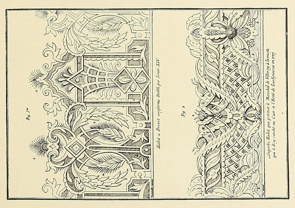 An illustration from Künstlerische Entwicklung der Weberei und Stickerei innerhalb des europäischen Kulturkreises vonder spätantiken Zeit bis zum Beginne des XIX. Jahrhundertes, mit Ausschluss der Volkskunst, 1904, leaf 145