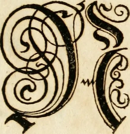 An illustration from Kunstrichtige Schreibart : allerhand Versalie[n] oder AnfangsBuchstabe[n] der teütschen, lateinischen und italianischen Schrifften aus unterschiedlichen Meistern der edlen Schreibkunst zusammen getragen, 1655, leaf 26