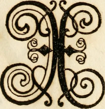 An illustration from Kunstrichtige Schreibart : allerhand Versalie[n] oder AnfangsBuchstabe[n] der teütschen, lateinischen und italianischen Schrifften aus unterschiedlichen Meistern der edlen Schreibkunst zusammen getragen, 1655, leaf 26