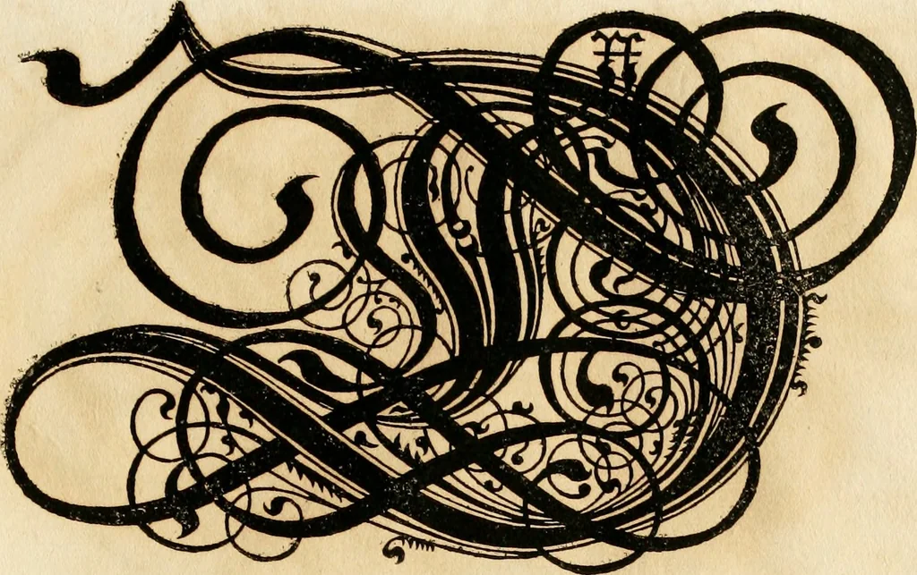 An illustration from Kunstrichtige Schreibart : allerhand Versalie[n] oder AnfangsBuchstabe[n] der teütschen, lateinischen und italianischen Schrifften aus unterschiedlichen Meistern der edlen Schreibkunst zusammen getragen, 1655, leaf 70