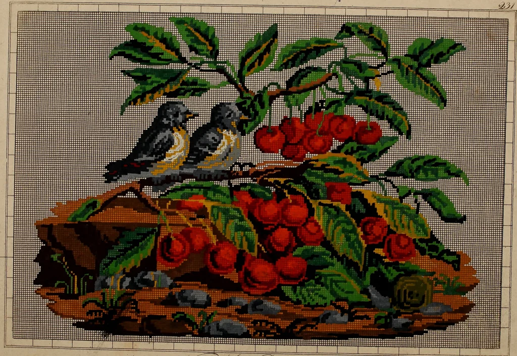 An illustration from Kunst-und Fleiss-übende Nadel-Ergötzungen; oder, neu erfundenes Neh-und Stick-Buch. Worin dem, solche schöne wissenschafftliebendem Frauenzimmer, allerhand, zu vielen Sachen anständige, Muster und Risse, nach der neuesten Façon, zu deren nützlichen Bedienung, 1730, leaf 4
