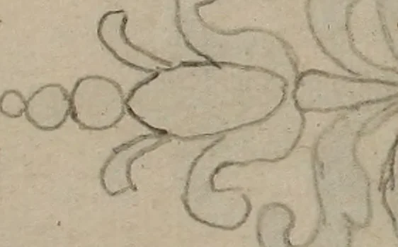 An illustration from Kunst-und Fleiss-übende Nadel-Ergötzungen; oder, neu erfundenes Neh-und Stick-Buch. Worin dem, solche schöne wissenschafftliebendem Frauenzimmer, allerhand, zu vielen Sachen anständige, Muster und Risse, nach der neuesten Façon, zu deren nützlichen Bedienung, 1730, leaf 65