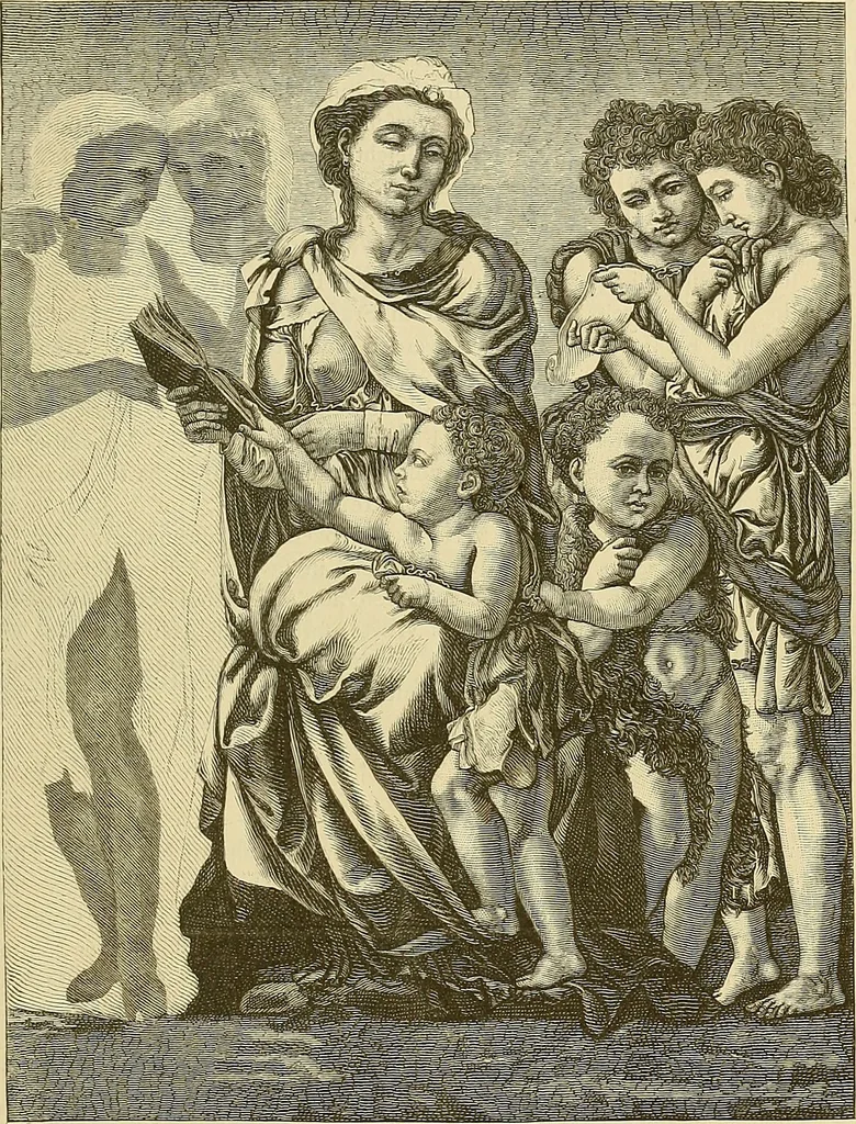 An illustration from Kunst und Künstler des Mittelalters und der Neuzeit : Biographien und Charakteristiken, 1877, leaf 44