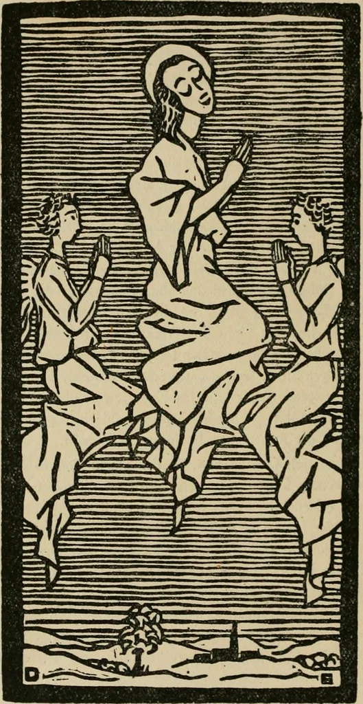 An illustration from Kunst und Religion; ein Versuch über die Möglichkeit neuer religiöser Kunst, 1919, leaf 123